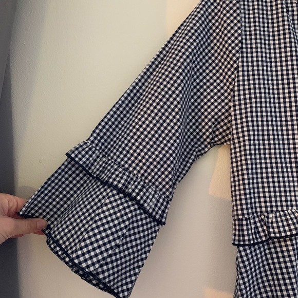 Citrus and Lemon Blue and White Checkered Dress - Picture 3 of 3